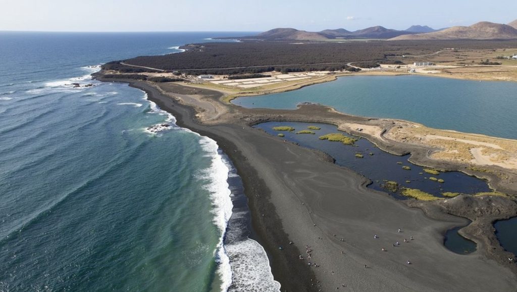 Panorámica de Playa de Janubio, Lanzarote