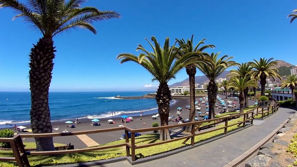 Panorámica de Playa de la Arena, Tenerife