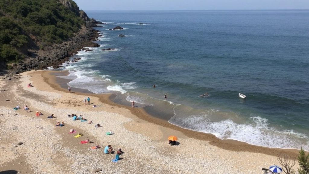 Ría y costa de Playa de la Atalaya en Asturias, Asturias