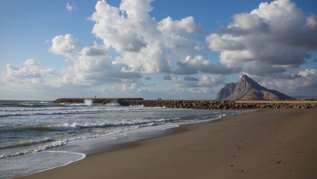 Playa La Atunara desde la arena, La Línea de la Concepción, Cádiz