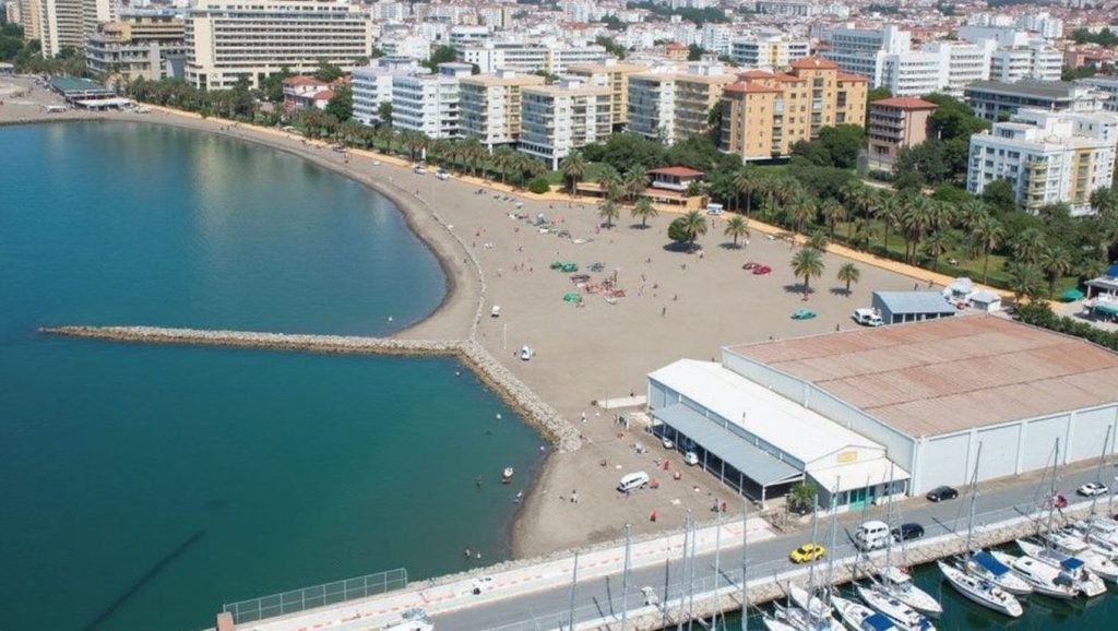 Playa La Bajadilla desde la arena, Marbella, Málaga