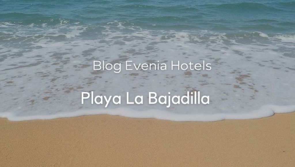 Orilla de Playa de La Bajadilla con olas suaves en Marbella