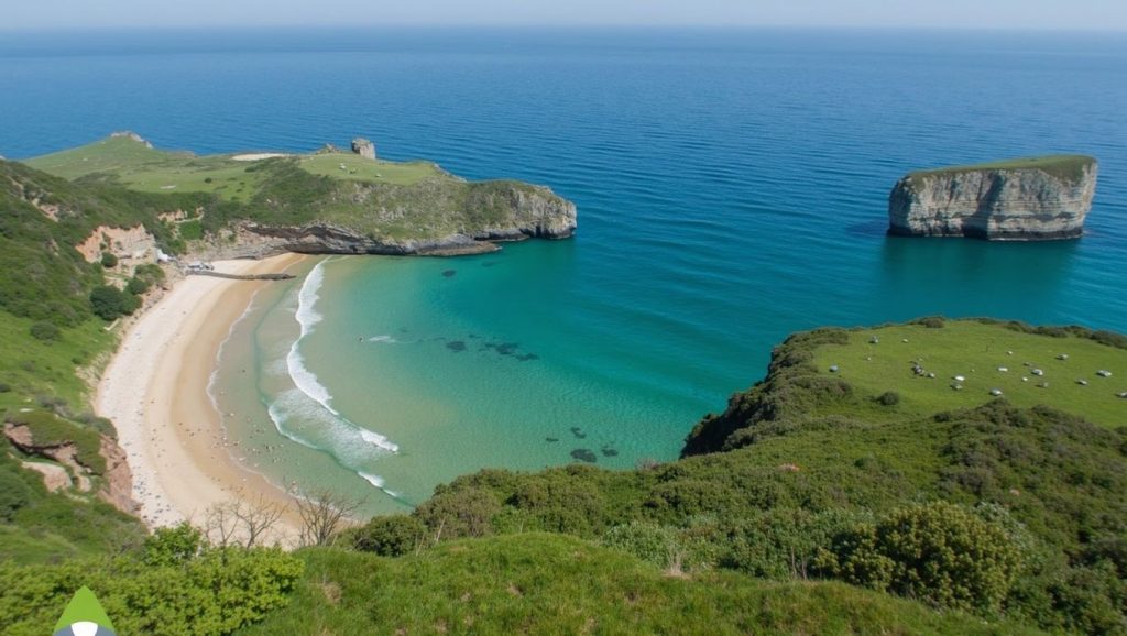 Playa de La Ballota en Asturias (Asturias)
