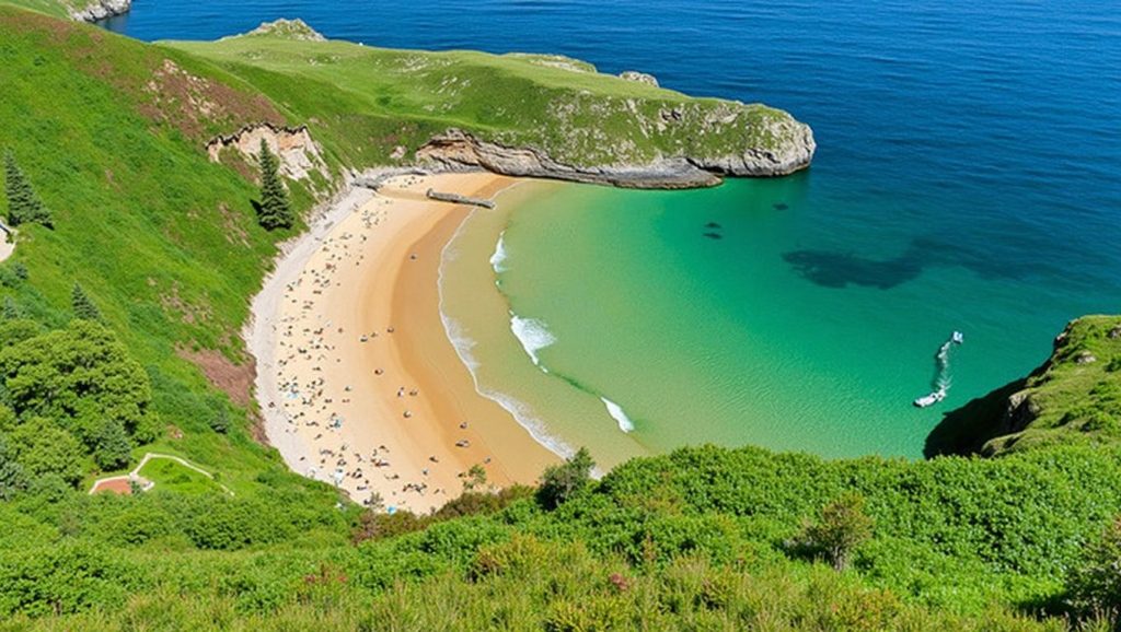 Aguas de Playa de La Ballota en Asturias (Asturias)