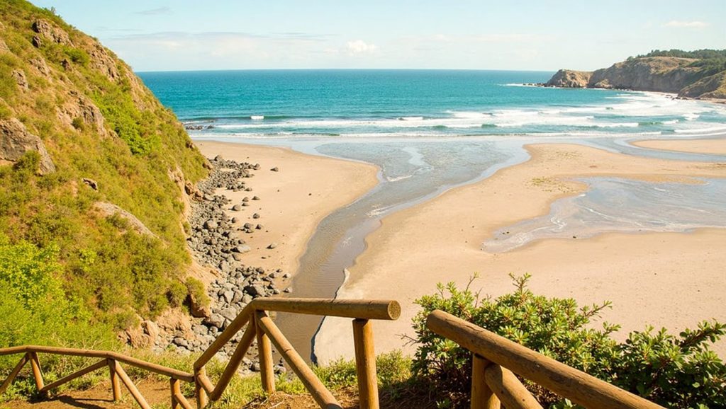 Olas y surf en Playa de la Barca, Asturias (Asturias)