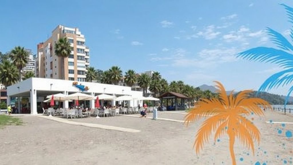 Vista de Playa de la Caleta en Málaga, Málaga
