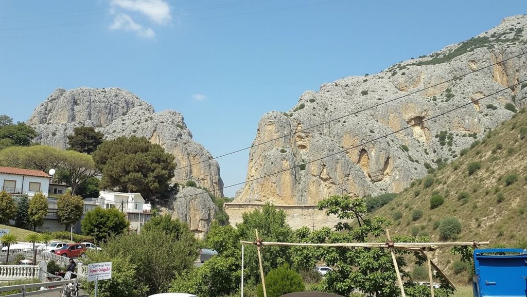 Línea de costa en Playa de la Caleta, Málaga