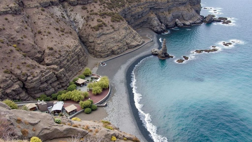 Playa de la Caleta de Hermigua en Hermigua (La Gomera)