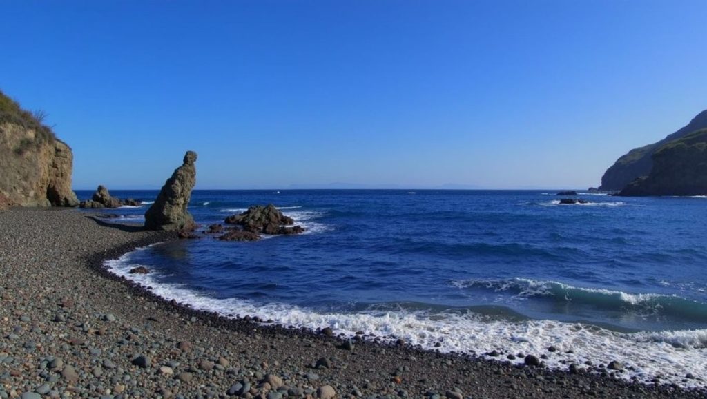 Arena volcánica de Playa de la Caleta de Hermigua, Hermigua (La Gomera)