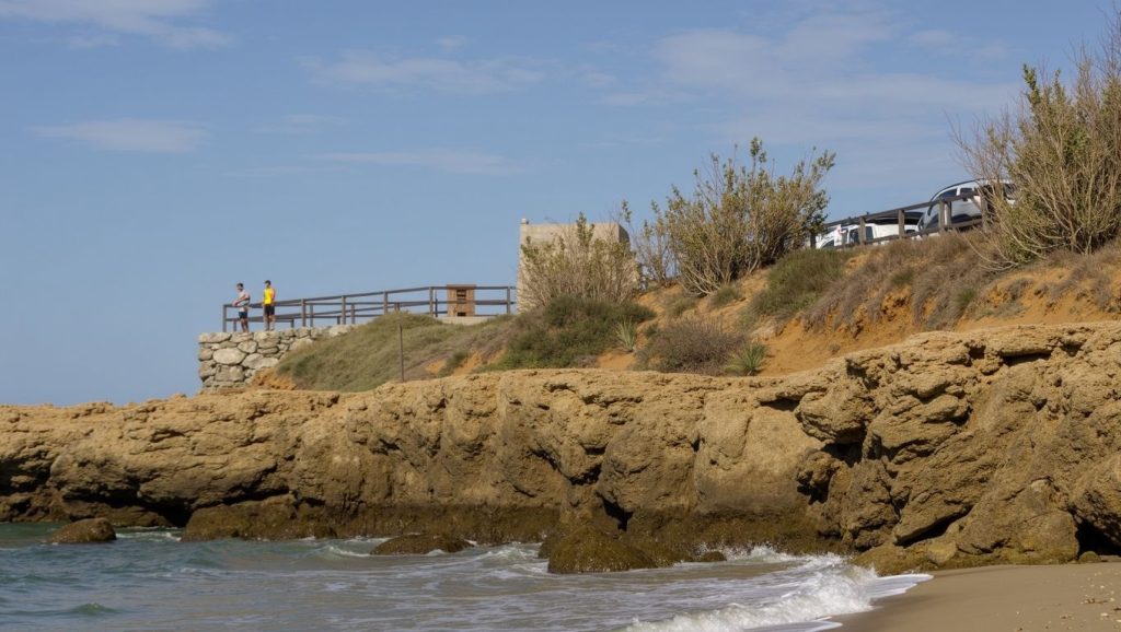 Vista del litoral en Playa de La Calita, El Puerto de Santa María