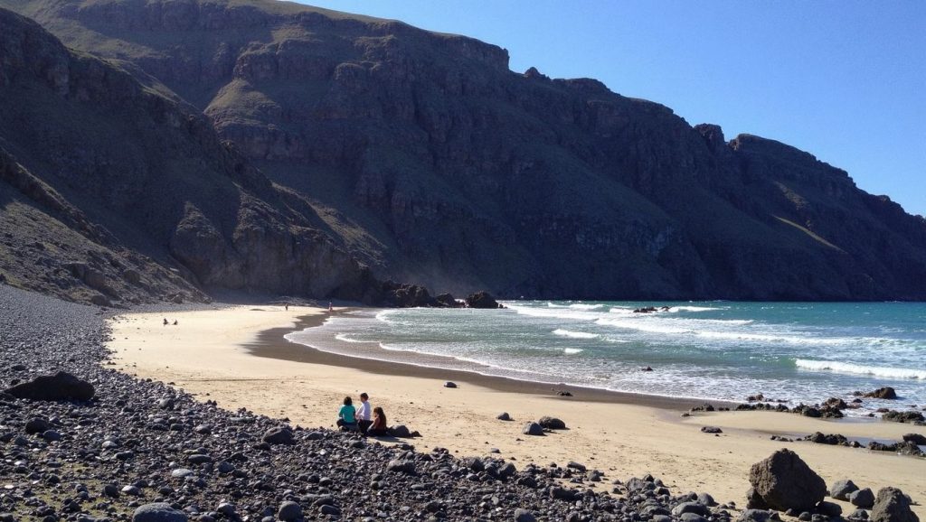 Aguas de Playa de La Cantería en Haría (Lanzarote)