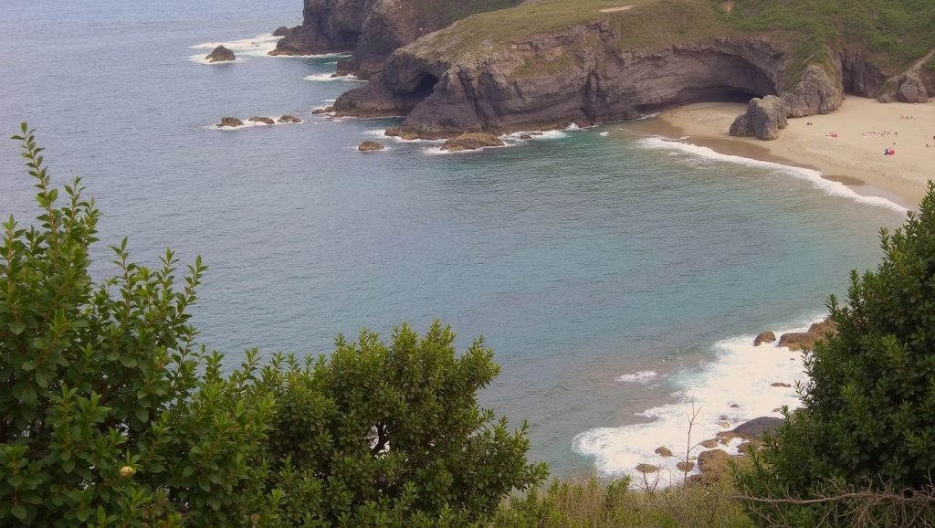 Aguas de Playa de La Coaña en Laviana (Asturias)