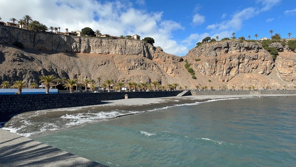 Panorámica de Playa de La Cueva, La Gomera