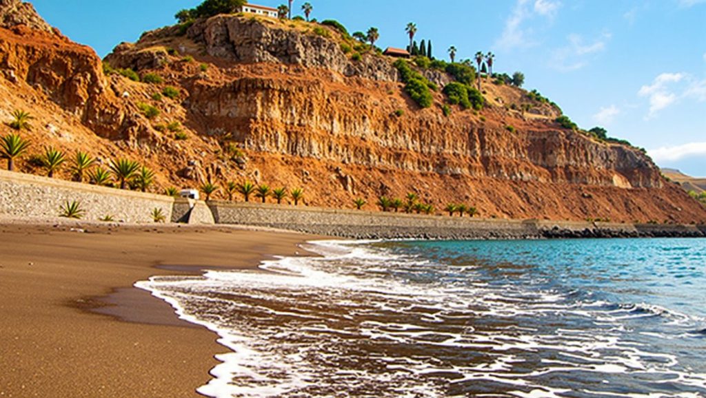 Aguas cristalinas de Playa de La Cueva en San Sebastián de la Gomera (La Gomera)