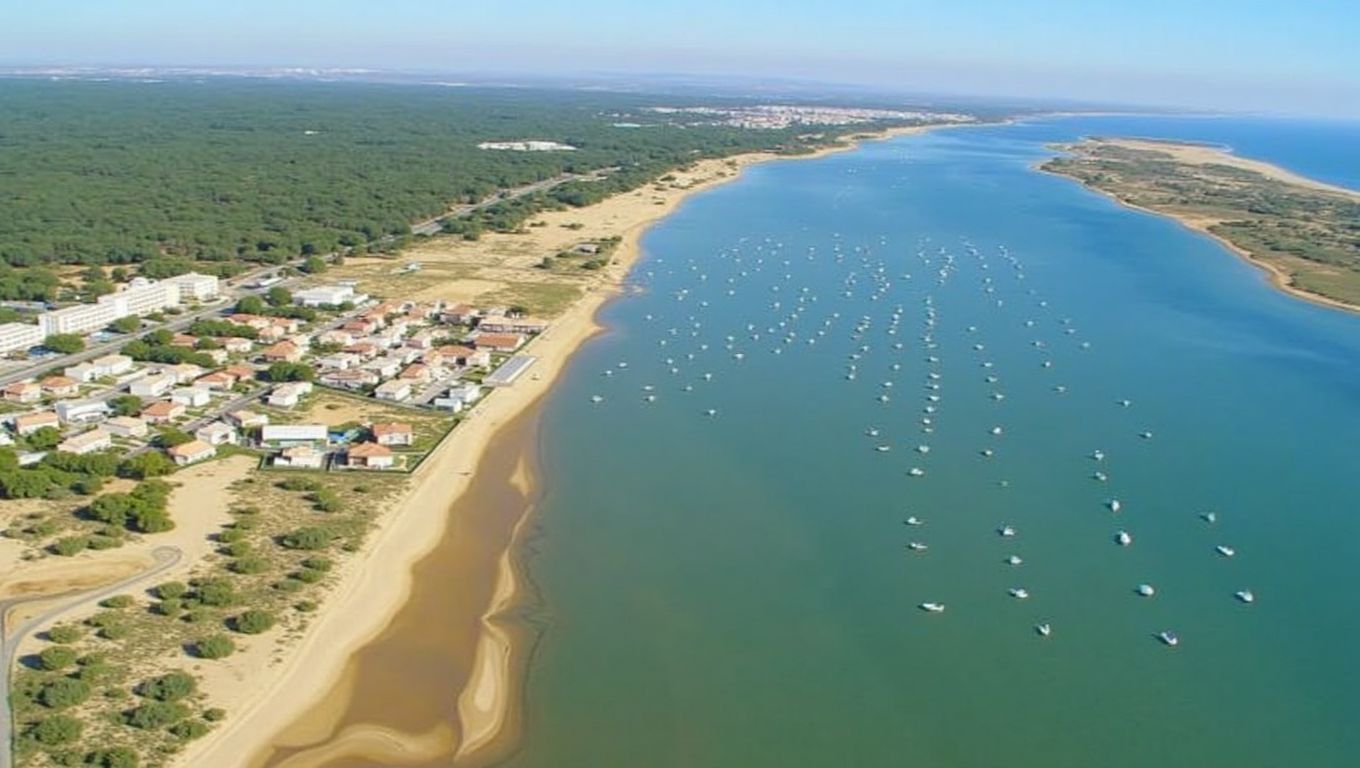 Playa Flecha del Rompido lado Cartaya perros