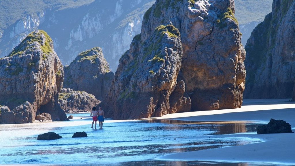 Panorámica de Playa de la Franca, Asturias