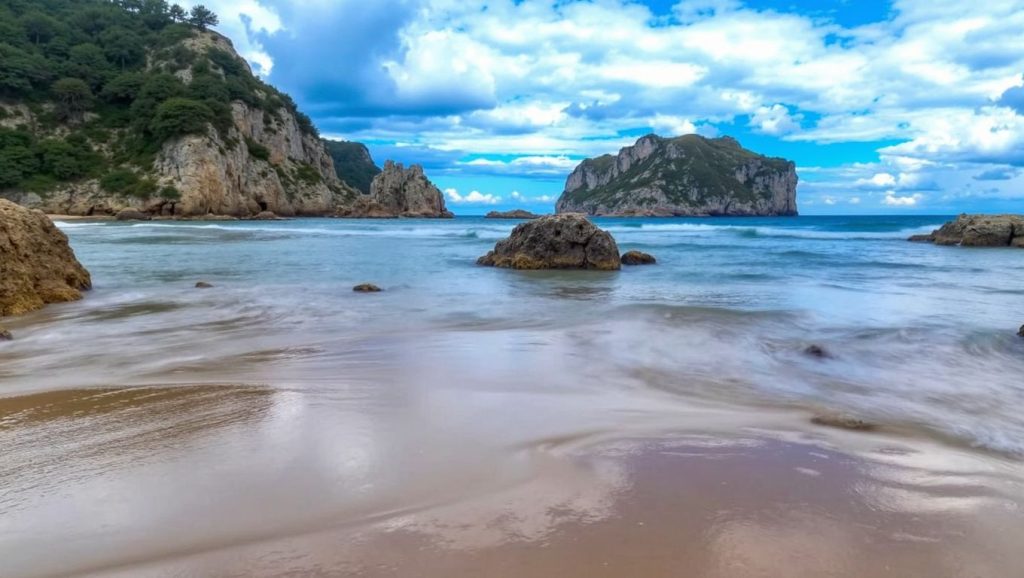 Entorno natural de Playa de la Franca en Asturias
