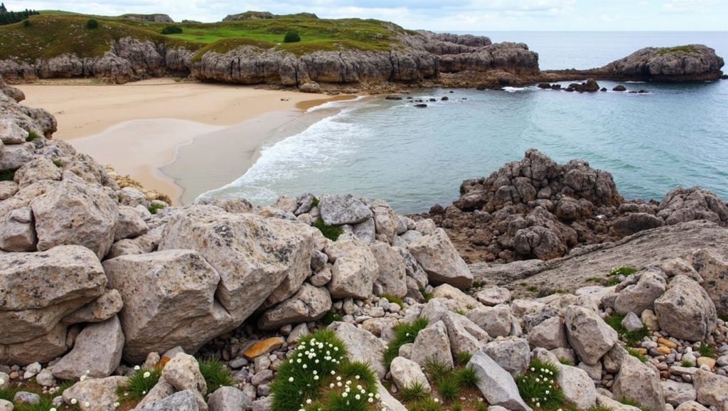 Playa de La Güelga en Asturias (Asturias)