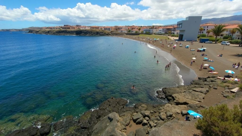 Panorámica de Playa de La Garita, Gran Canaria