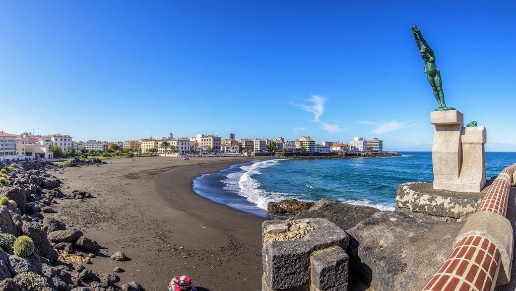 Arena volcánica de Playa de La Garita, Telde (Gran Canaria)
