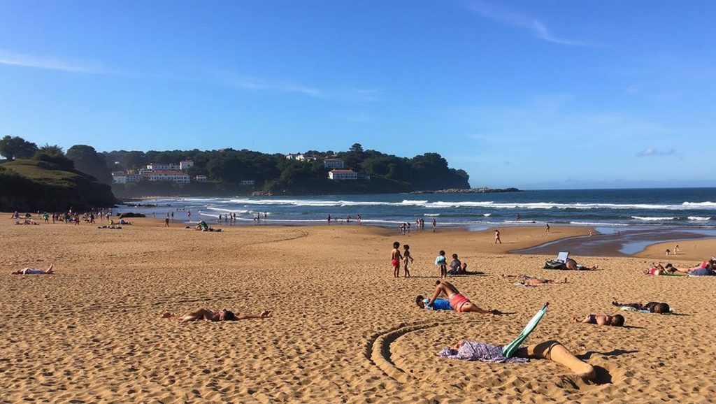 Panorámica de Playa de La Griega, Asturias