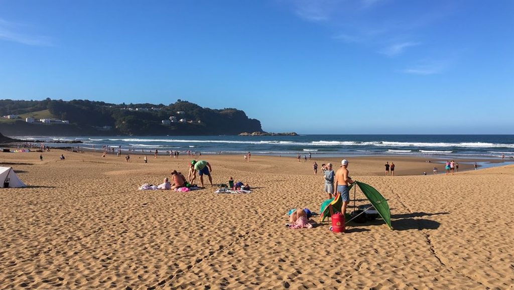 Entorno natural de Playa de La Griega en Asturias