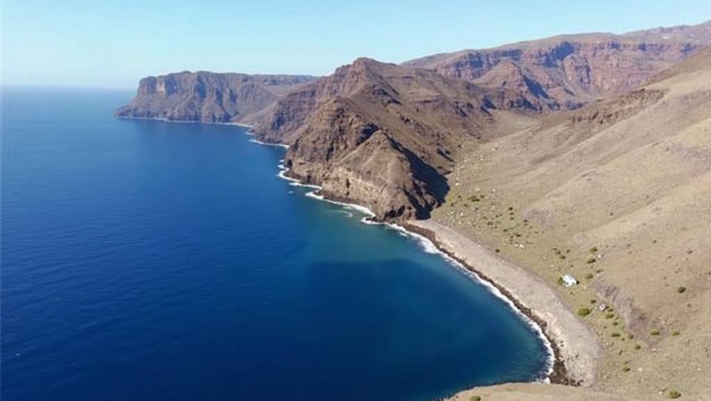 Panorámica de Playa de la Guancha, La Gomera