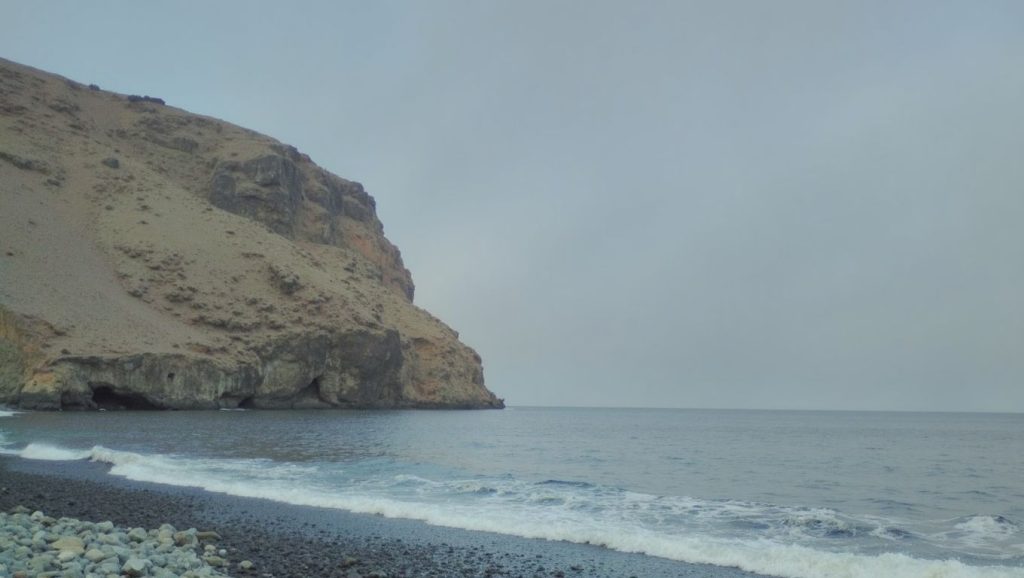 Costa natural de Playa de la Guancha en San Sebastián de la Gomera, La Gomera
