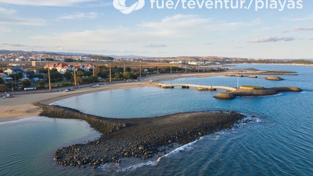 Arena volcánica de Playa de la Guirra, Puerto del Rosario (Fuerteventura)