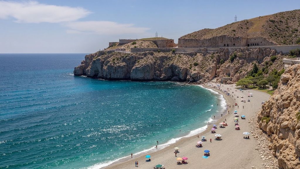Horizonte desde Playa de La Herradura, Almuñécar, Granada