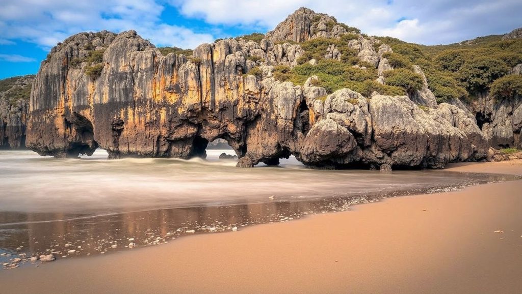Panorámica de Playa de la Isla, Asturias