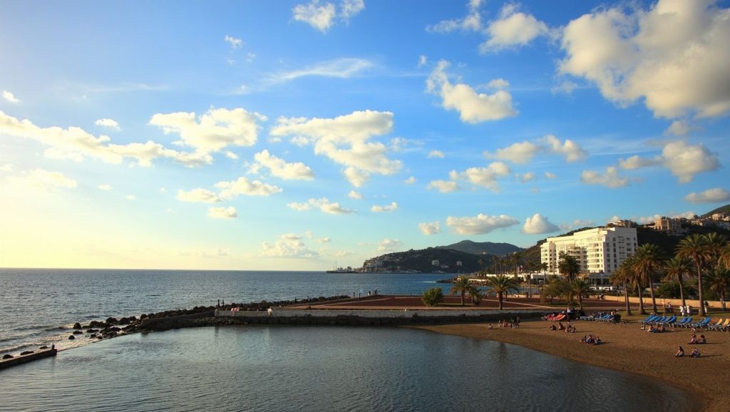 Panorámica de Playa de la Lajilla - Arguineguin, Gran Canaria