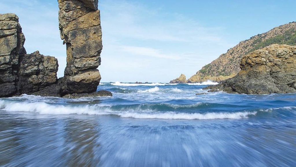 Costa de Playa de La Llama en Soto del Barco, Asturias