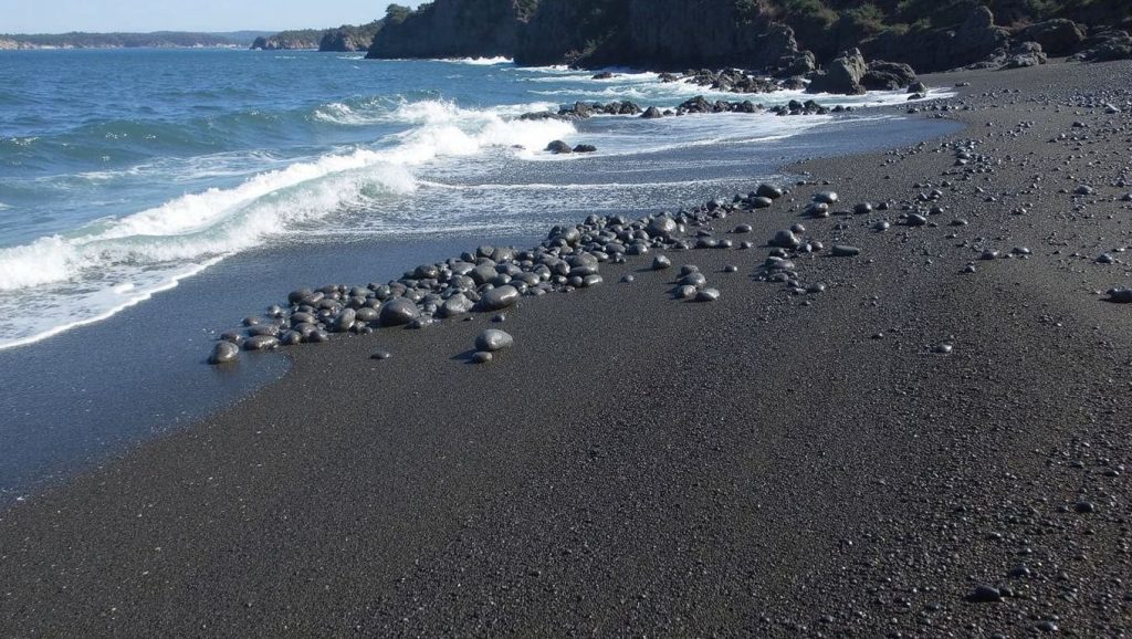 Arena volcánica de Playa de la Madera, Tinajo (Lanzarote)