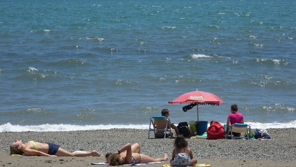 Textura de arena en Misericordia, Málaga, Málaga