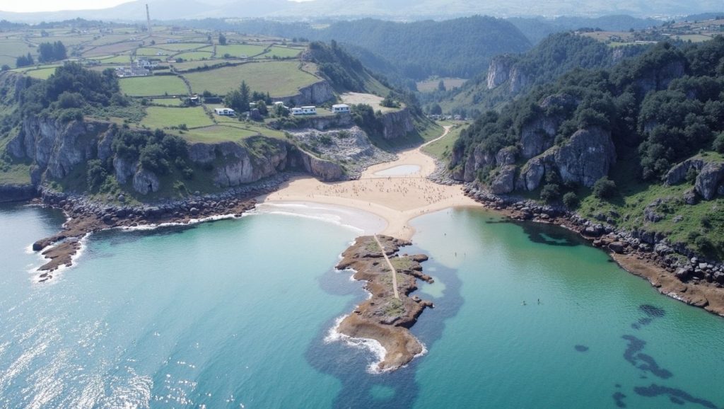 Panorámica de Playa de La Ñora, Asturias