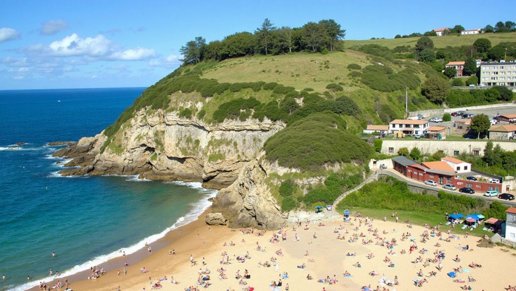 Ría y costa de Playa de La Ñora en Villaviciosa, Asturias