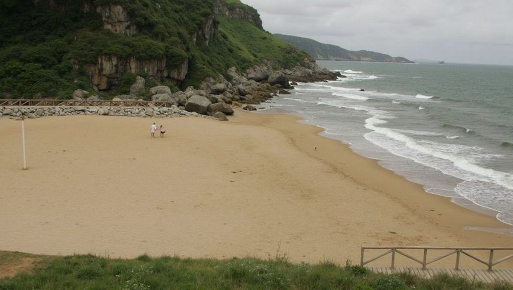Entorno natural de Playa de La Ñora en Asturias