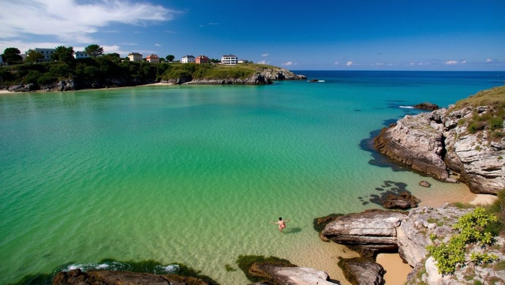 Aguas de Playa De La Paloma en Tapia de Casariego (Asturias)