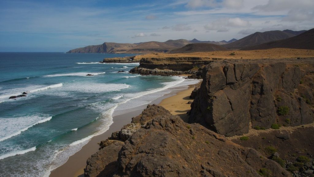 Acantilados y costa de Playa de la Pared, Pájara (Fuerteventura)
