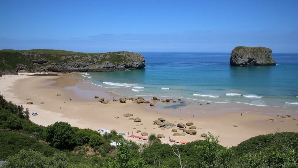 Acantilados y costa de Playa de la Polea, Valdés (Asturias)