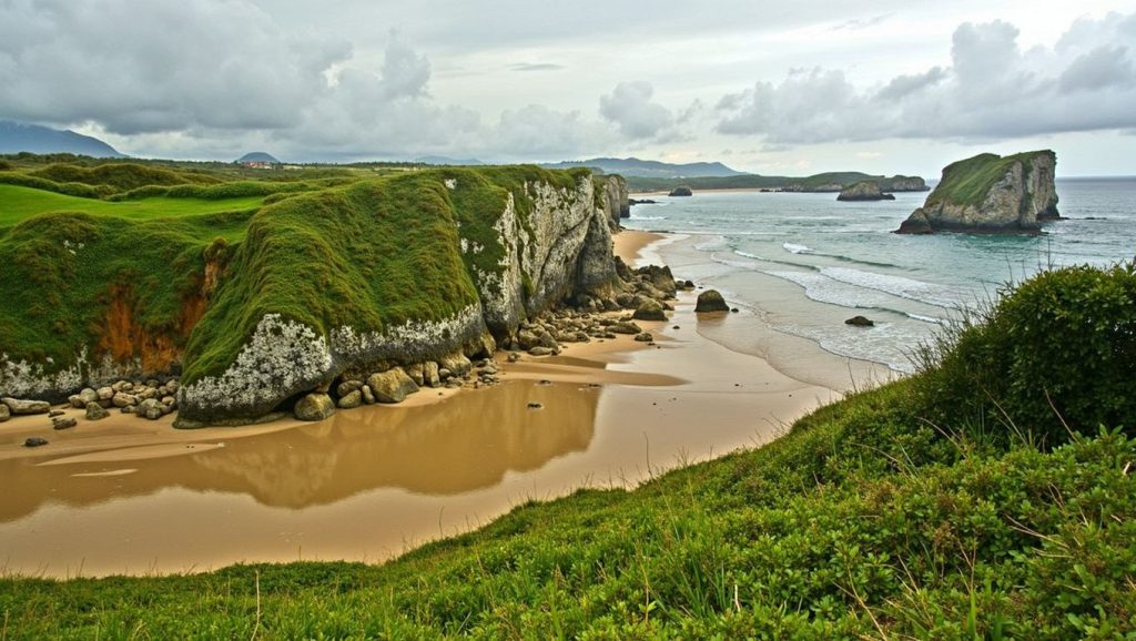 Entorno natural de Playa de la Polea en Asturias