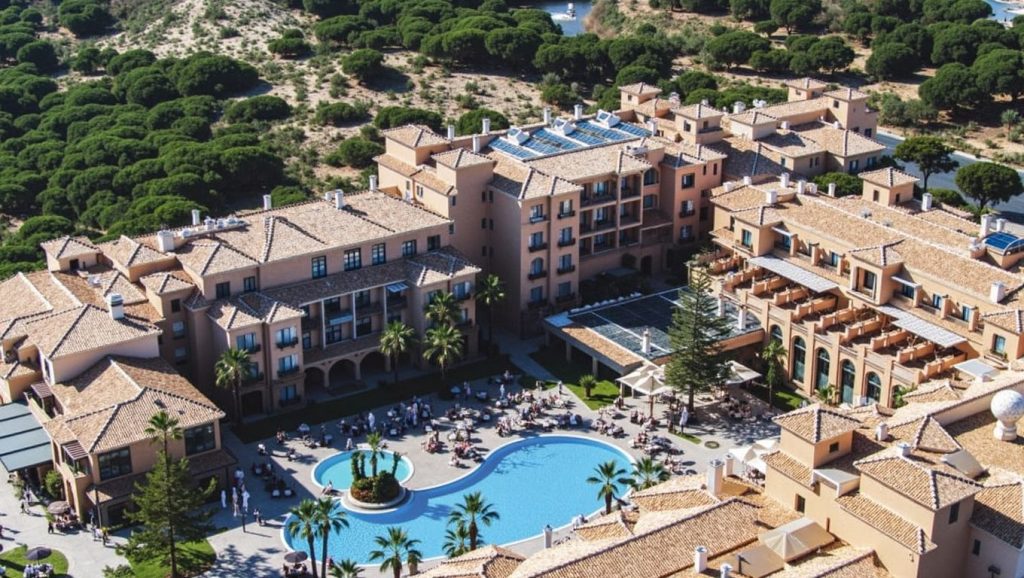 Orilla tranquila de Playa de la Ría de Punta Umbría, playa de Punta Umbría