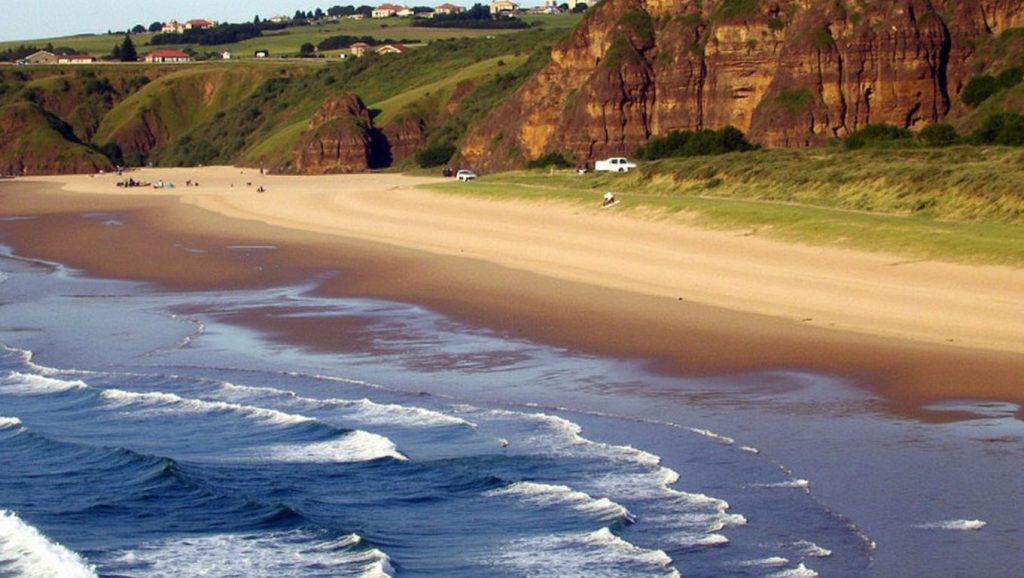 Entorno natural de Playa de la Ribera en Asturias