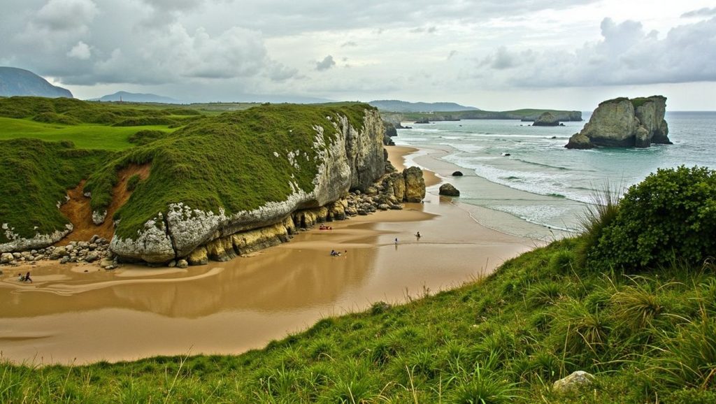 Panorámica de Playa de La Ribera del Molín, Asturias