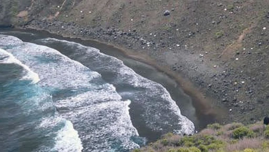Arena volcánica de Playa de la Sepultura, Vallehermoso (La Gomera)