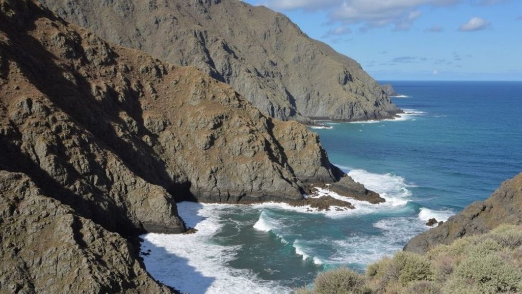 Entorno natural de Playa de la Sepultura en La Gomera