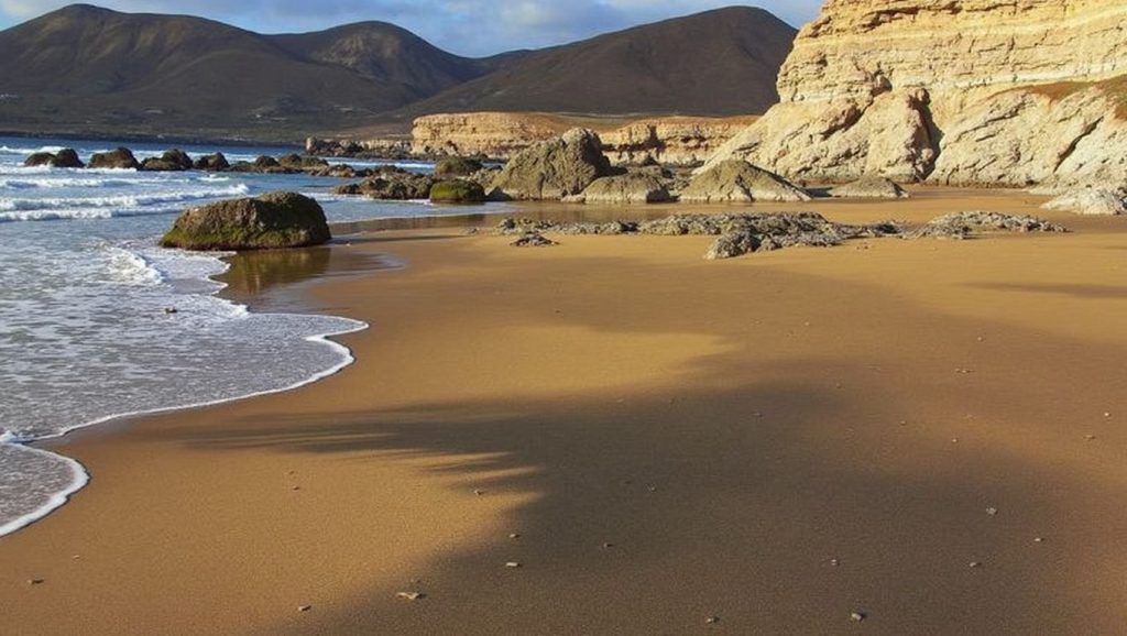 Arena volcánica de Playa de la Solapa, Pájara (Fuerteventura)