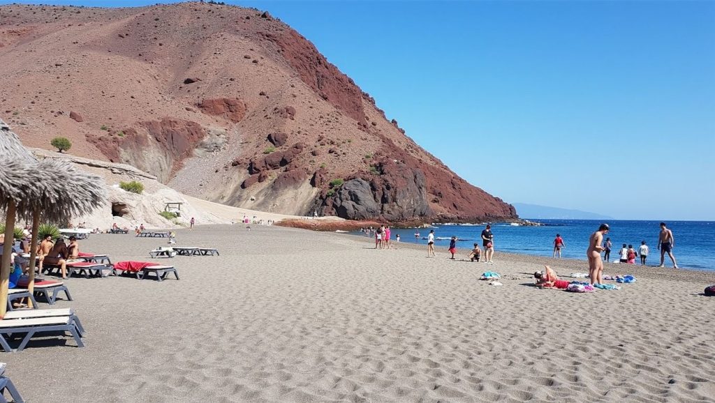 Arena de Playa de la Tejita zona naturista, Alajeró (Tenerife)