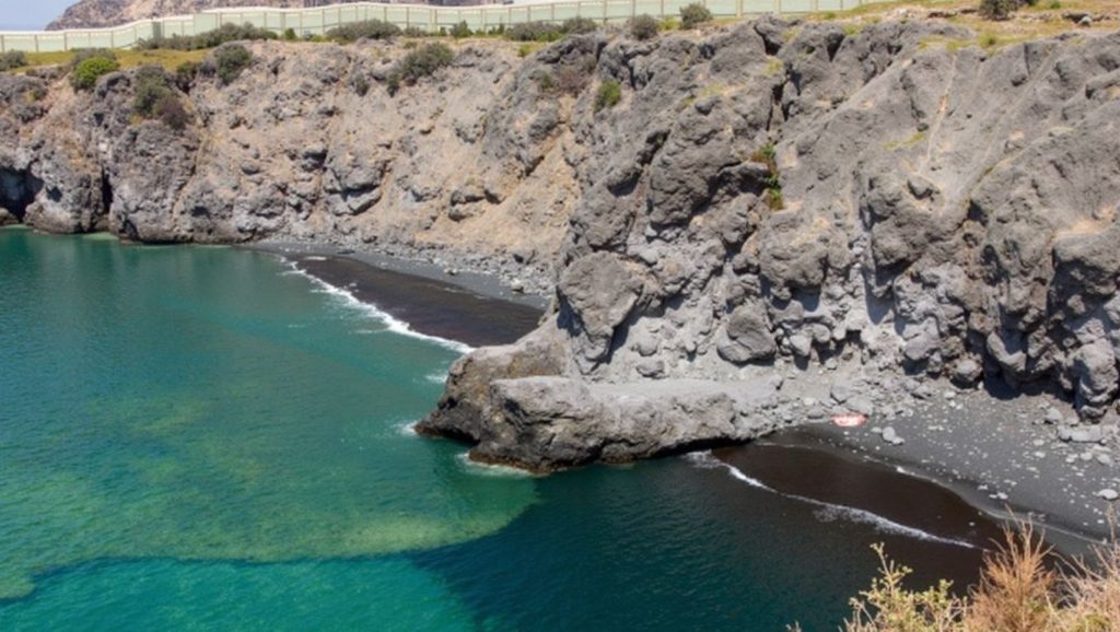 Aguas de Playa de la Zamora Grande en Fuencaliente de La Palma (La Palma)